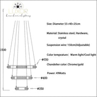 chandeliers Lana Staircase Luxury Chandelier - Luxor Home Decor & Lighting