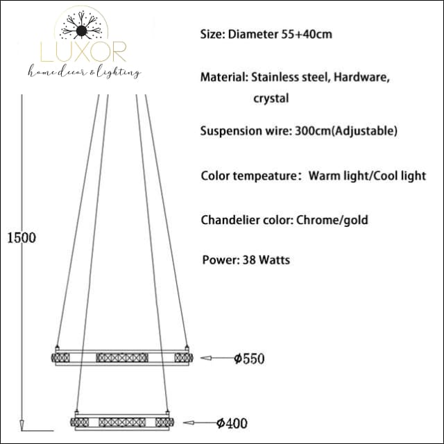 chandeliers Lana Staircase Luxury Chandelier - Luxor Home Decor & Lighting