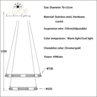 chandeliers Lana Staircase Luxury Chandelier - Luxor Home Decor & Lighting