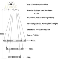 chandeliers Lana Staircase Luxury Chandelier - Luxor Home Decor & Lighting