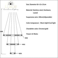 chandeliers Lana Staircase Luxury Chandelier - Luxor Home Decor & Lighting