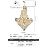 Lauri Crystal Chandelier - chandeliers