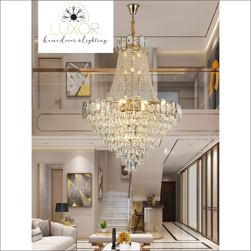 Lauri Crystal Chandelier - chandeliers