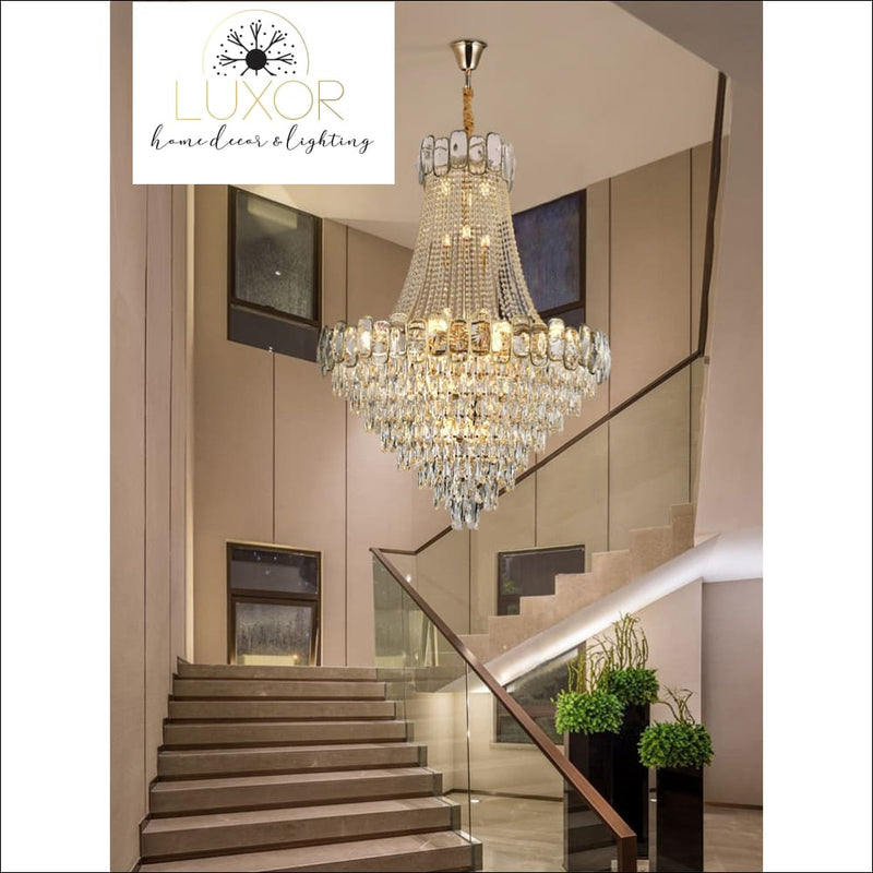 Lauri Crystal Chandelier - chandeliers