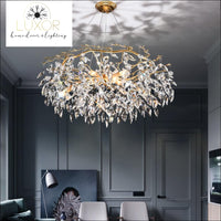 chandeliers Leaf Crystal Chandelier - Luxor Home Decor & Lighting