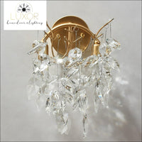 wall lighting Leaf Crystal Wall Sconce - Luxor Home Decor & Lighting
