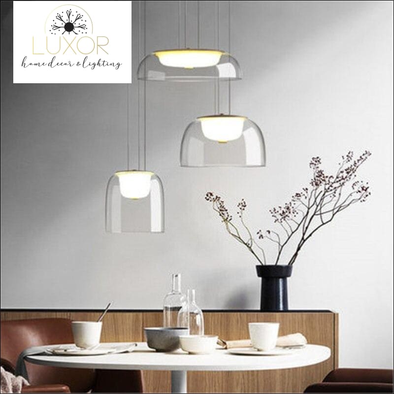 pendant lighting Leland Modern Glass Pendant Lamp - Luxor Home Decor & Lighting