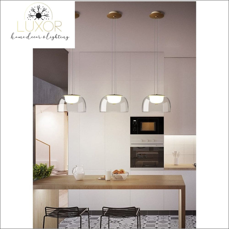 pendant lighting Leland Modern Glass Pendant Lamp - Luxor Home Decor & Lighting