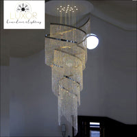 Lenise Spiral Crystal Chandelier - chandeliers