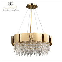 chandelier Lenora Gold Crystal Chandelier - Luxor Home Decor & Lighting