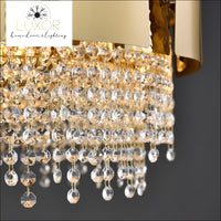 chandelier Lenora Gold Crystal Chandelier - Luxor Home Decor & Lighting
