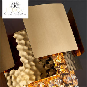 wall lighting Lenora Gold Crystal Wall Sconce - Luxor Home Decor & Lighting