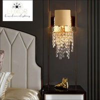wall lighting Lenora Gold Crystal Wall Sconce - Luxor Home Decor & Lighting