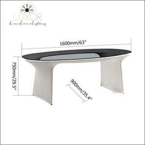 Lensi Modern 7 Piece Outdoor Dining Set - Outdoor Seating