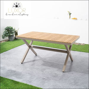 Lesmon 7 Piece Teak Outdoor Dining Set - Outdoor Seating