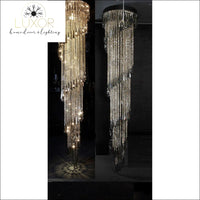 chandeliers Leuther Spiral Crystal Chandelier - Luxor Home Decor & Lighting