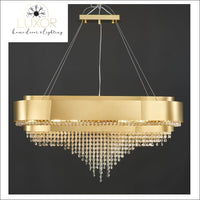 Levine Gold Crystal Chandelier - chandeliers