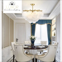 chandeliers Leviz Frosted Glass Chandelier - Luxor Home Decor & Lighting