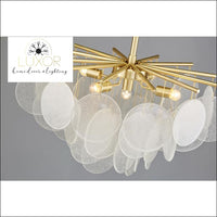 chandeliers Leviz Frosted Glass Chandelier - Luxor Home Decor & Lighting