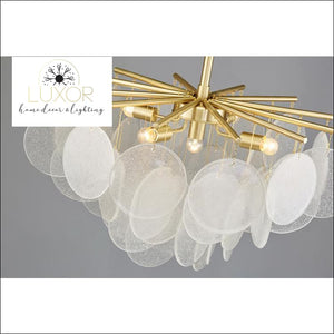 chandeliers Leviz Frosted Glass Chandelier - Luxor Home Decor & Lighting