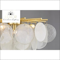 chandeliers Leviz Frosted Glass Chandelier - Luxor Home Decor & Lighting