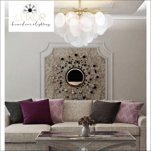 chandeliers Leviz Frosted Glass Chandelier - Luxor Home Decor & Lighting