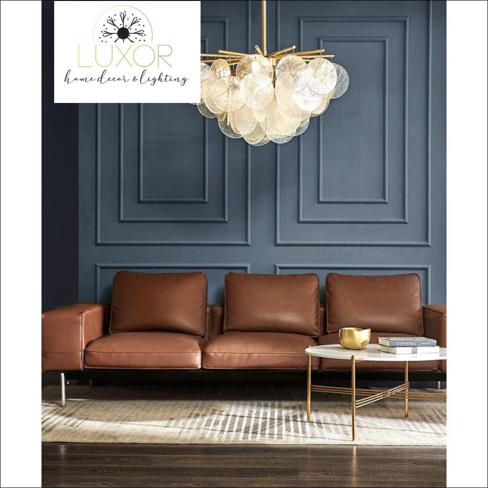 chandeliers Leviz Frosted Glass Chandelier - Luxor Home Decor & Lighting