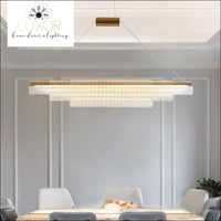 chandelier Lexir Modern Linear Hanging Lamp - Luxor Home Decor & Lighting