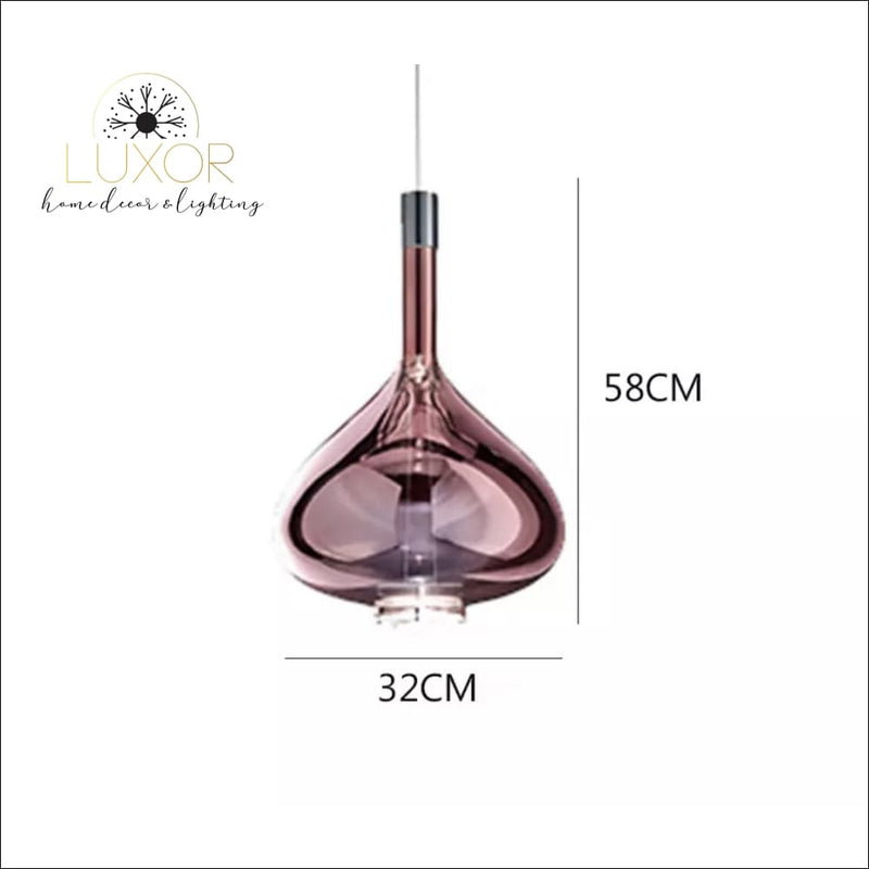 Libani Heart Glass Pendant Lamp - pendant lighting