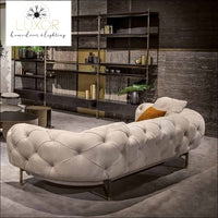 Lida Velvet Upholstered Tufted Sofa