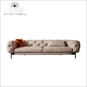 Lida Velvet Upholstered Tufted Sofa