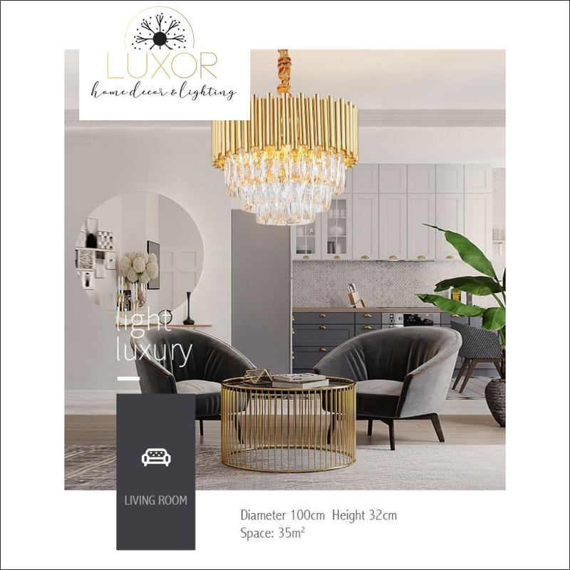 pendant lighting Lilimart Crystal Pendant - Luxor Home Decor & Lighting