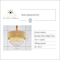 pendant lighting Lilimart Crystal Pendant - Luxor Home Decor & Lighting