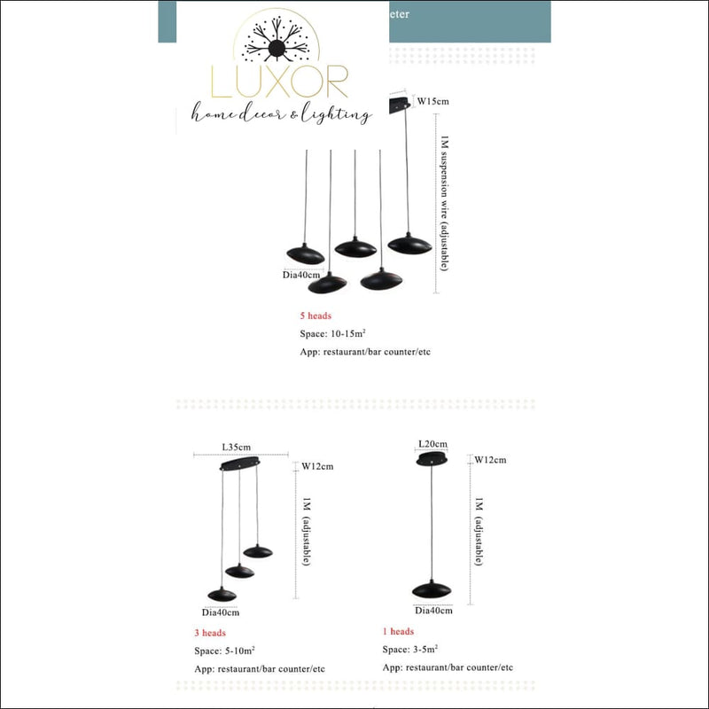 pendant lighting Lindsey Hanging Pendant Light - Luxor Home Decor & Lighting