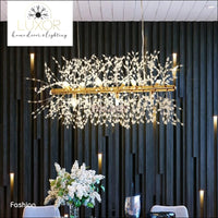 chandeliers Linear Crystal Chandelier - Luxor Home Decor & Lighting