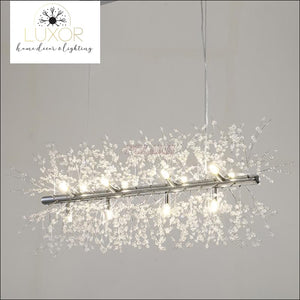 chandeliers Linear Crystal Chandelier - Luxor Home Decor & Lighting