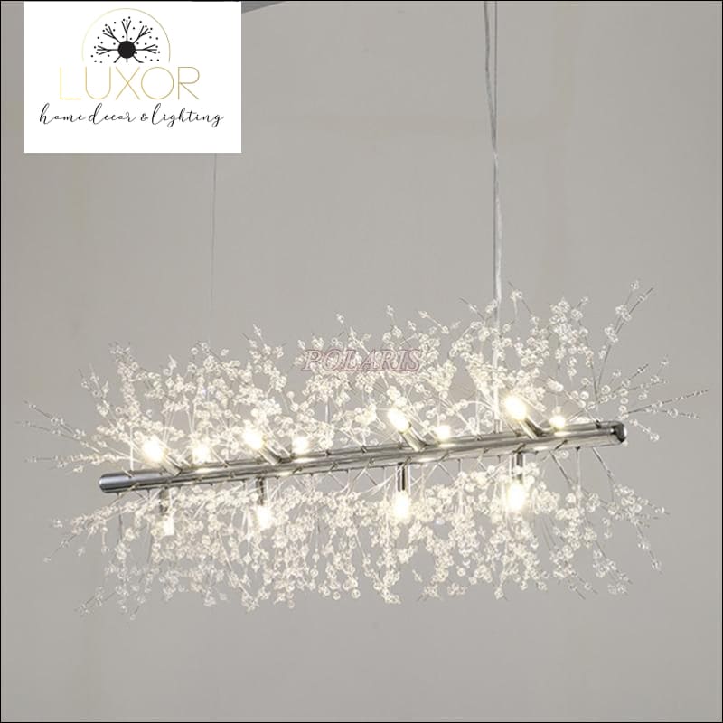 chandeliers Linear Crystal Chandelier - Luxor Home Decor & Lighting