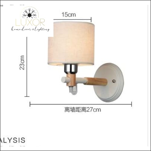 wall lighting Linen Nordic Modern Sconce - Luxor Home Decor & Lighting