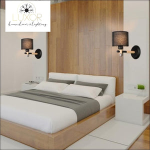 wall lighting Linen Nordic Modern Sconce - Luxor Home Decor & Lighting