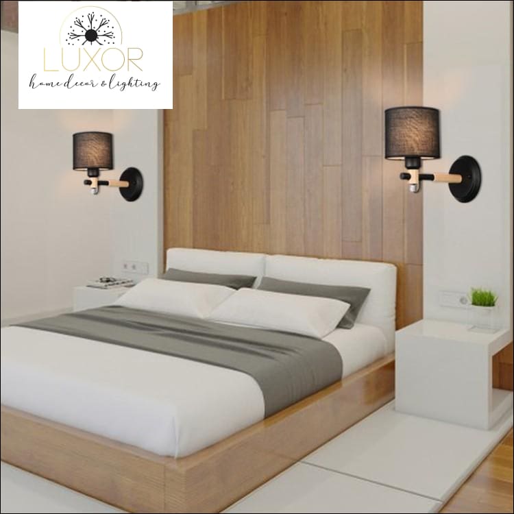 wall lighting Linen Nordic Modern Sconce - Luxor Home Decor & Lighting