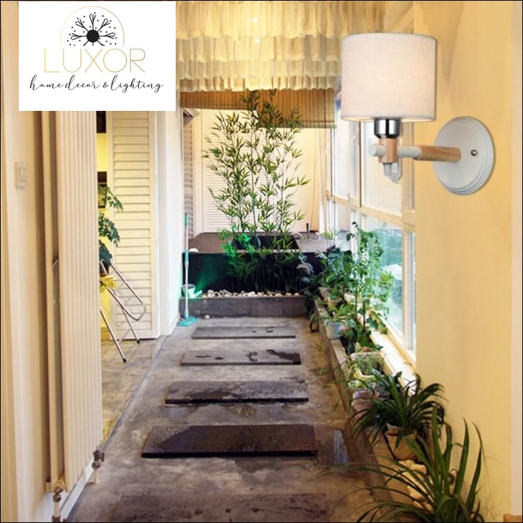 wall lighting Linen Nordic Modern Sconce - Luxor Home Decor & Lighting