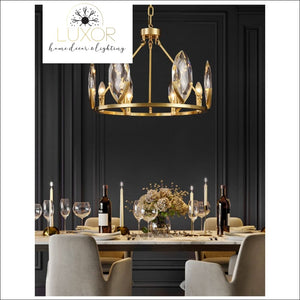 chandeliers Lisandra Lustre Crystal Chandelier - Luxor Home Decor & Lighting