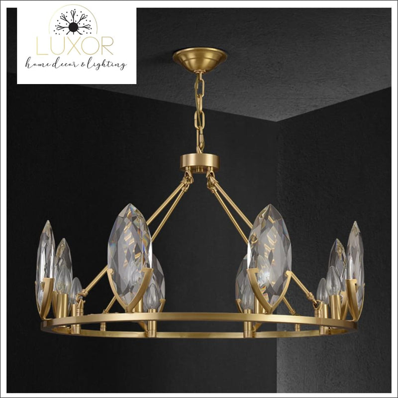 chandeliers Lisandra Lustre Crystal Chandelier - Luxor Home Decor & Lighting