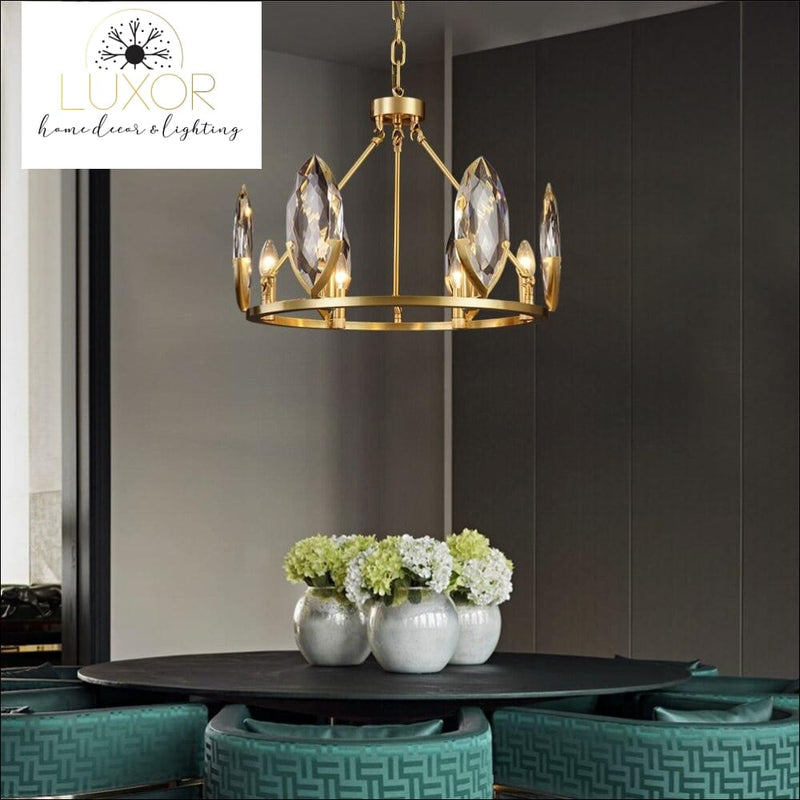 chandeliers Lisandra Lustre Crystal Chandelier - Luxor Home Decor & Lighting