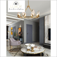 chandeliers Lisandra Lustre Crystal Chandelier - Luxor Home Decor & Lighting