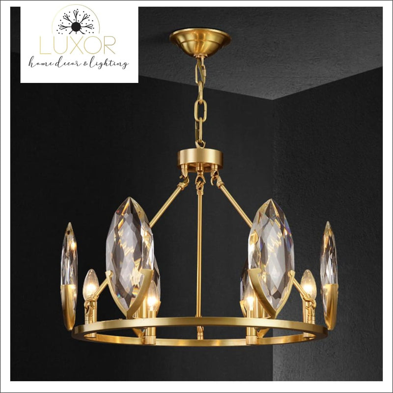 chandeliers Lisandra Lustre Crystal Chandelier - Luxor Home Decor & Lighting