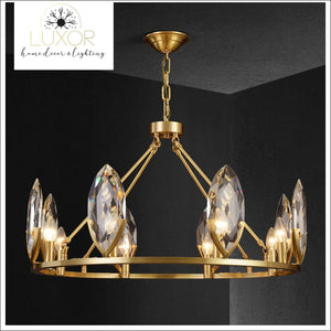 chandeliers Lisandra Lustre Crystal Chandelier - Luxor Home Decor & Lighting