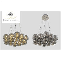 chandeliers Listris Smokey Gray Globe Chandelier - Luxor Home Decor & Lighting