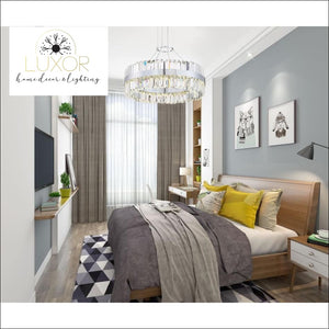 chandeliers Lixi Round Crystal Chandelier - Luxor Home Decor & Lighting