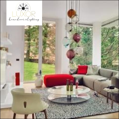 pendant lighting Lizandra Colorful Glass Pendant - Luxor Home Decor & Lighting
